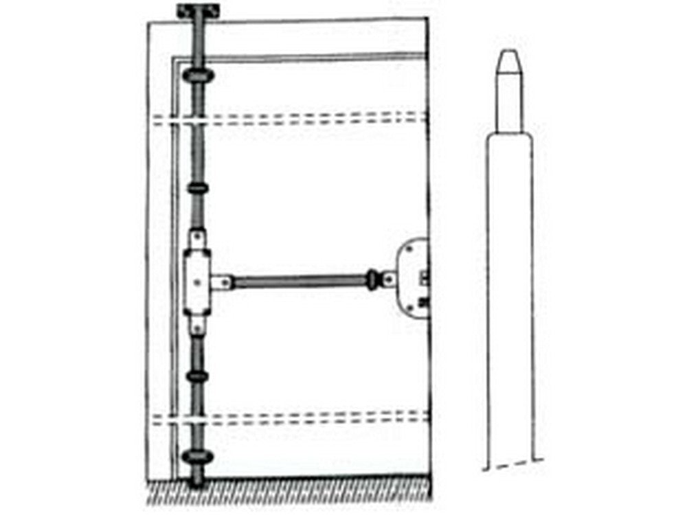 asta telescopica diritta per serratura quintuplice 93-01 - ? mm.18 (93-01) cod:ferx.fer214247