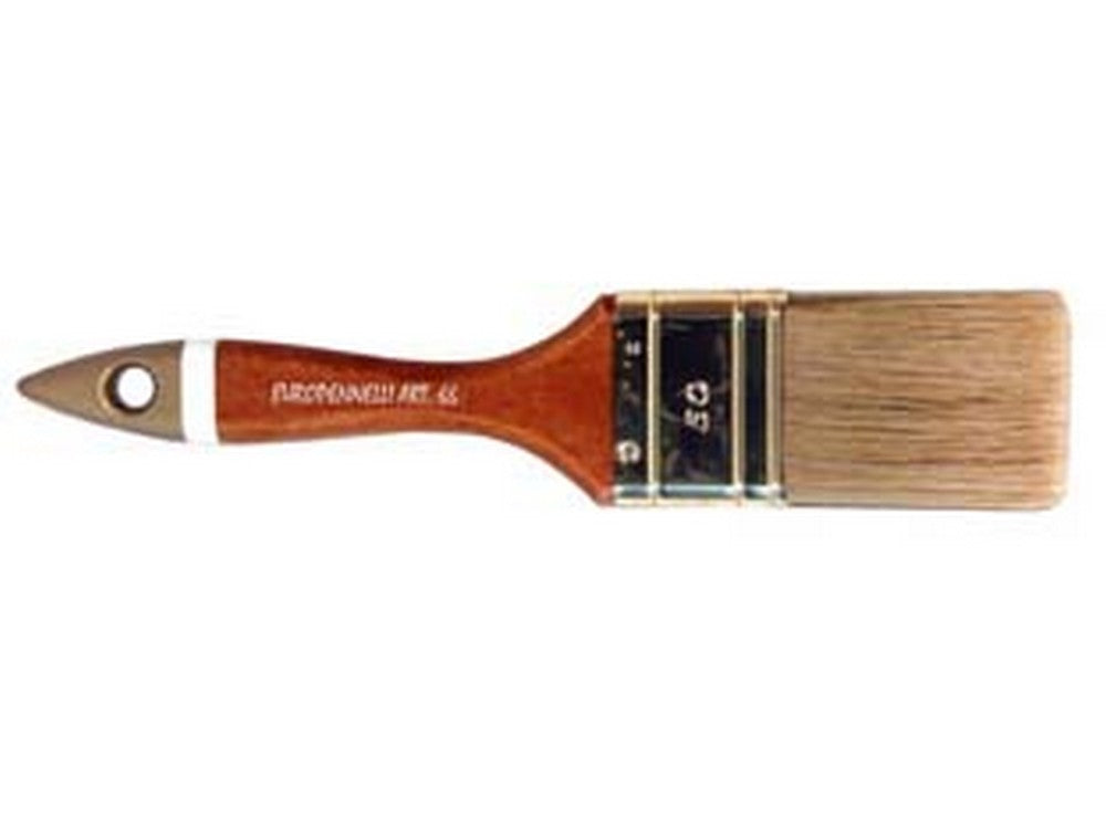 12Pz Pennellesse Setola Bionda Professionale Manico Legno - Mm.30X14X52 Cod:Ferx.Fer223720