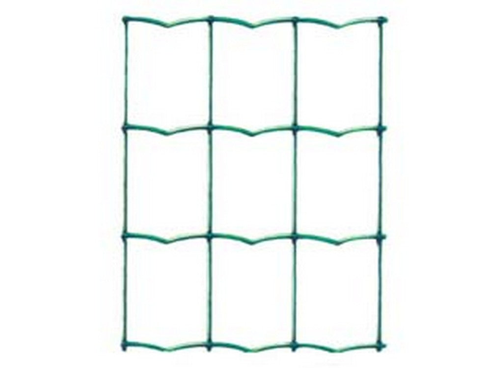 1 pz rete elettrosaldata plastificata verde ondulata maglia mm.50x75 maglia 75x50 filo ? mm.2,1 esterno - cm.175h. fer232210