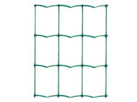 1 pz rete elettrosaldata plastificata verde ondulata maglia mm.50x75 maglia 75x50 filo ? mm.2,1 esterno - cm.175h. fer232210