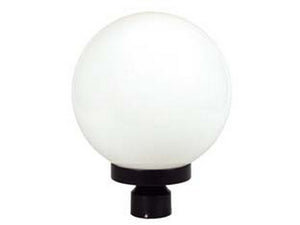 lanterna per palo mm.60 modello sfera - 100w ip44 mm.250x345h. colore nero fer234450