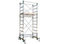 Trabattello In Alluminio "Alumito" - Cm.86X160X340H., piùno Lavoro Cm.240H.,Kg.77 Cod:Ferx.Fer243292