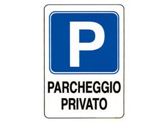 10pz cartello "parcheggio privato" - cm.20x30h.  fer243643