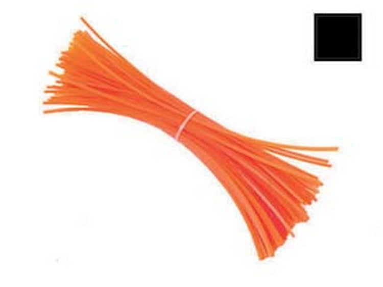 1blister filo per decespugliatore in nylon quadro arancio - mm.3 in spezzoni da cm.36 - conf. 50 pezzi fer249591