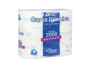 cf carta igienica 2 veli in rotoli maxi 500 strappi - conf. da 4 rotoli fer251099