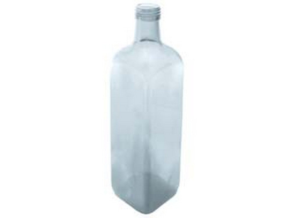 60pz bottiglia marasca in vetro quadra per olio trasparente - capacit? lt.0,10 - tappo 24 cod:ferx.fer359054