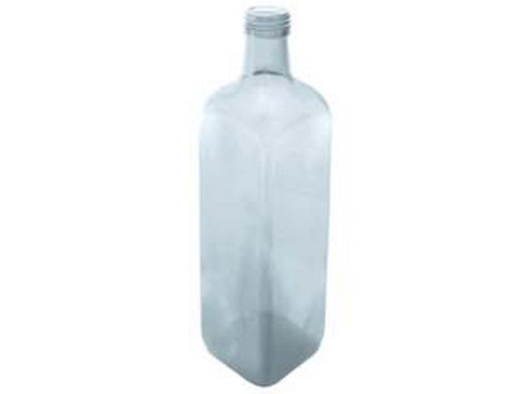 20pz bottiglia marasca in vetro quadra per olio trasparente - capacit? lt.1 - tappo 31,5 cod:ferx.fer359085