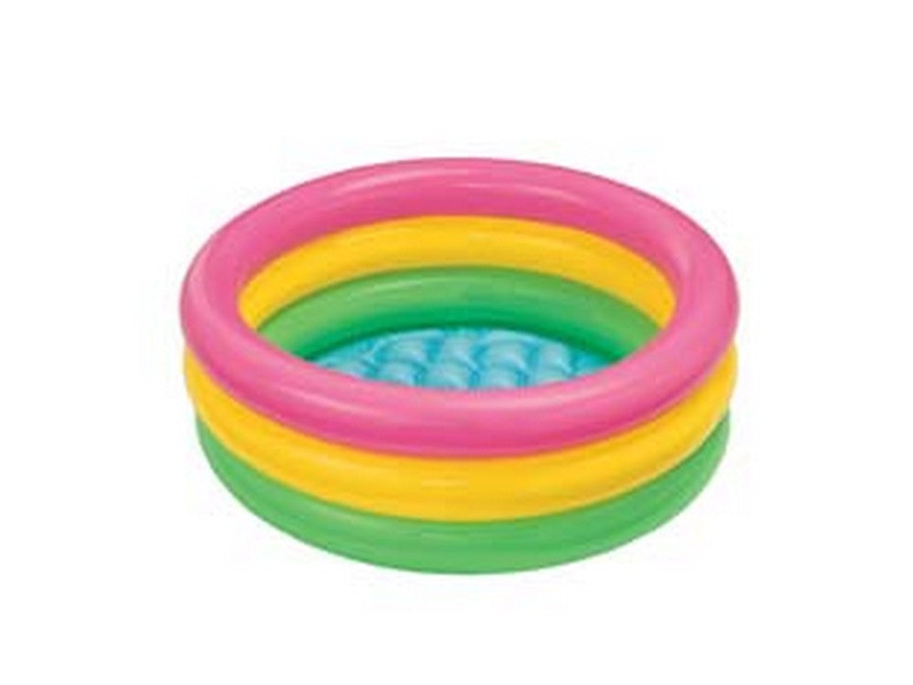 piscina gonfiabile baby tonda 3 anelli 1-3 anni - cm.61x22h. - capienza lt.28 - peso kg.0,5(57107) fer253604