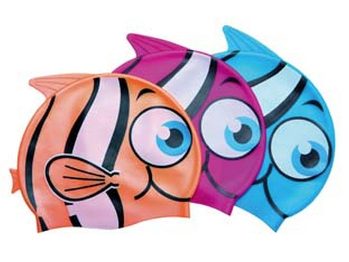 12pz cuffia per piscina in silicone "little buddy" per bambini +3 anni - (art.26025) cod:ferx.fer260657