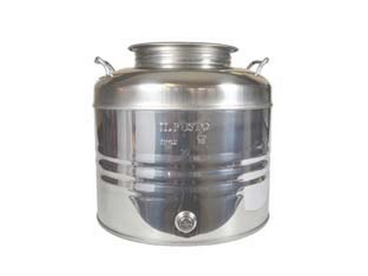 fusto inox per olio graffato lt.30 - ? mm.310x480h. fer269384