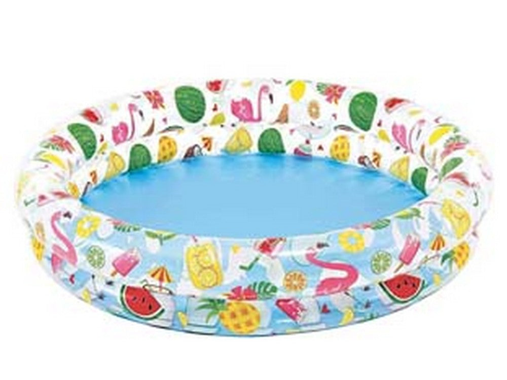 piscina gonfiabile tonda due anelli +2 anni - cm.122x25h. - peso kg.0,97 (59421) fer271462