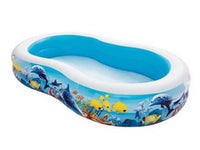 piscina "family" gonfiabile sagomata con disegni +3 anni - cm.262x157x46h. - peso kg.4,1 (art.54118) fer274593