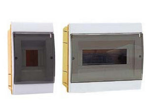 centralino da incasso con sportello fume' ip40 "serie arredo" - mm.120x22x200h per 2/4 modui - 16w (970.04.b) fer17053