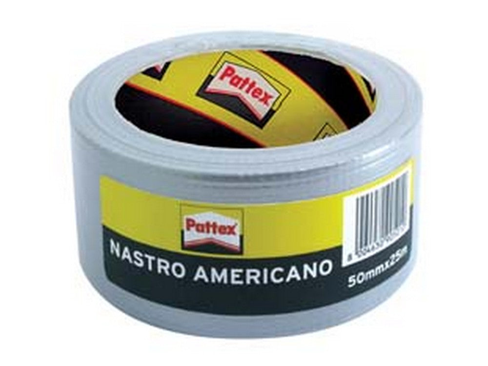 12pz pattex nastro americano grigio - mm.50h. in rotoli da mt.25 fer279833