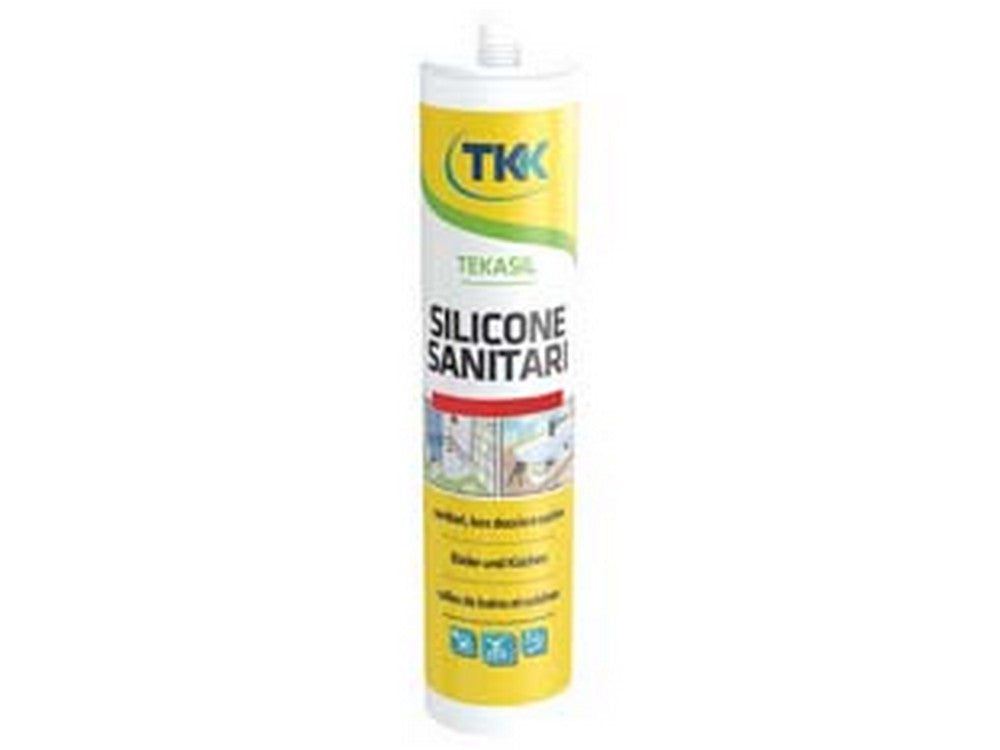 4pz silicone acetico sanitari tekasil sanitar acetat - ml.280 bianco fer290555