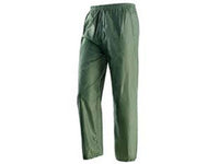 impermeabile pantalone in nylon spalmato in pvc verde - tg.xxl fer293068