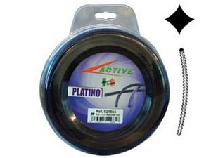 1blister filo nylon "platino" seghettato viola per decespugliatori - ? mm.3,3 - blister mt.15 fer293242