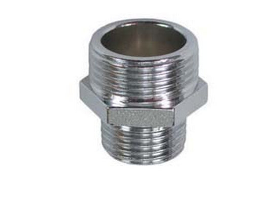 10pz niples ridotto ottone cromato - mm 1/2"x 3/4" fer294591