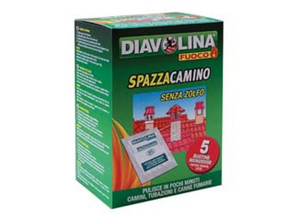 6pz diavolina polvere spazzacamino - 5 bustine da gr.50 fer295345