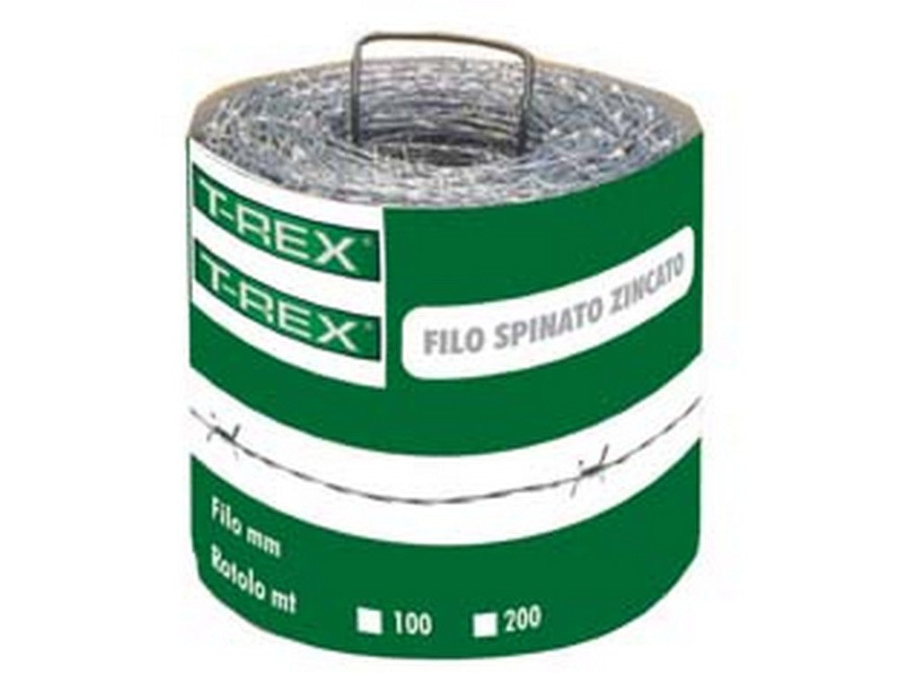 1 pz filo ferro spinato zincato - rotolo da mt.100 fer297592