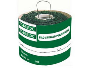 1 pz filo ferro spinato zincato e plastificato - rotolo da mt.100 cod:ferx.fer297615