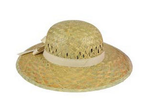 12pz cappello in paglia naturale modello donna misura unica busta da pz.12  cod:ferx.fer307376