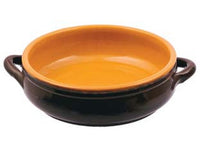 tegame in terracotta basso 2 manici brunella - cm.30 fer308809