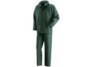 impermeabile giacca/pantalone in poliuretano verde - tg.m colore verde fer312691