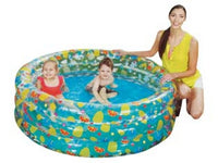 piscina "tropical play pool" trasparente 3 anelli +6 anni - ? cm.150x53h. - peso kg.2,530 (art.51045) fer313728