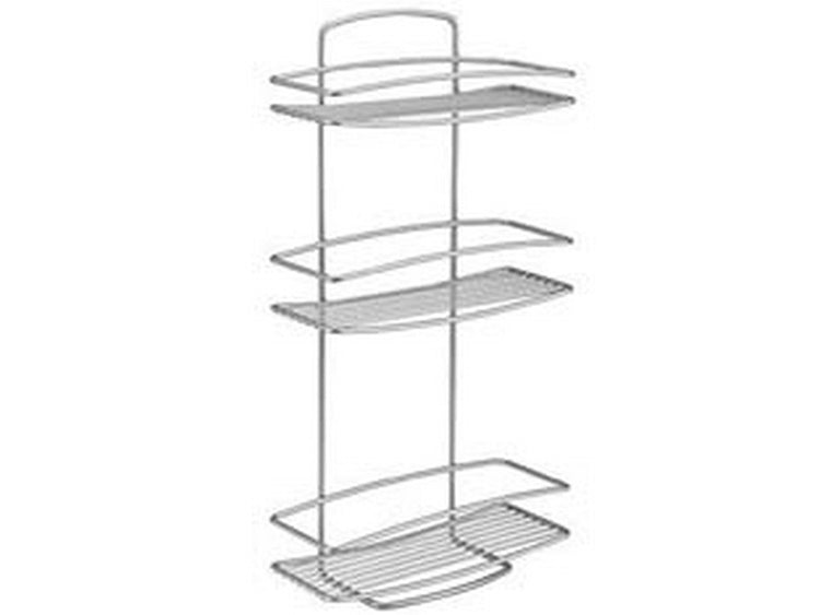 mensola rettangolare a 3 piani serie onda - cm.26x11x53 fer324366