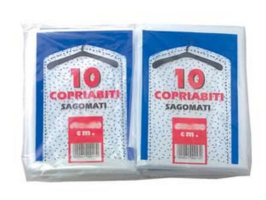 10pz sacco copriabito sagomato pz.10 - cm.60x100 gr.280 fer331586