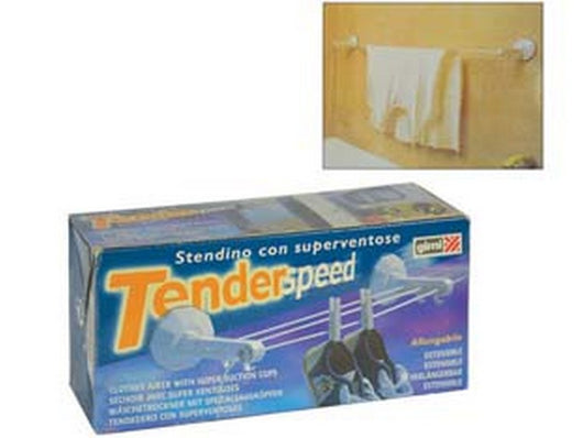 stendibiancheria "tenderspeed" da bagno con braccetti a ventosa fer332927