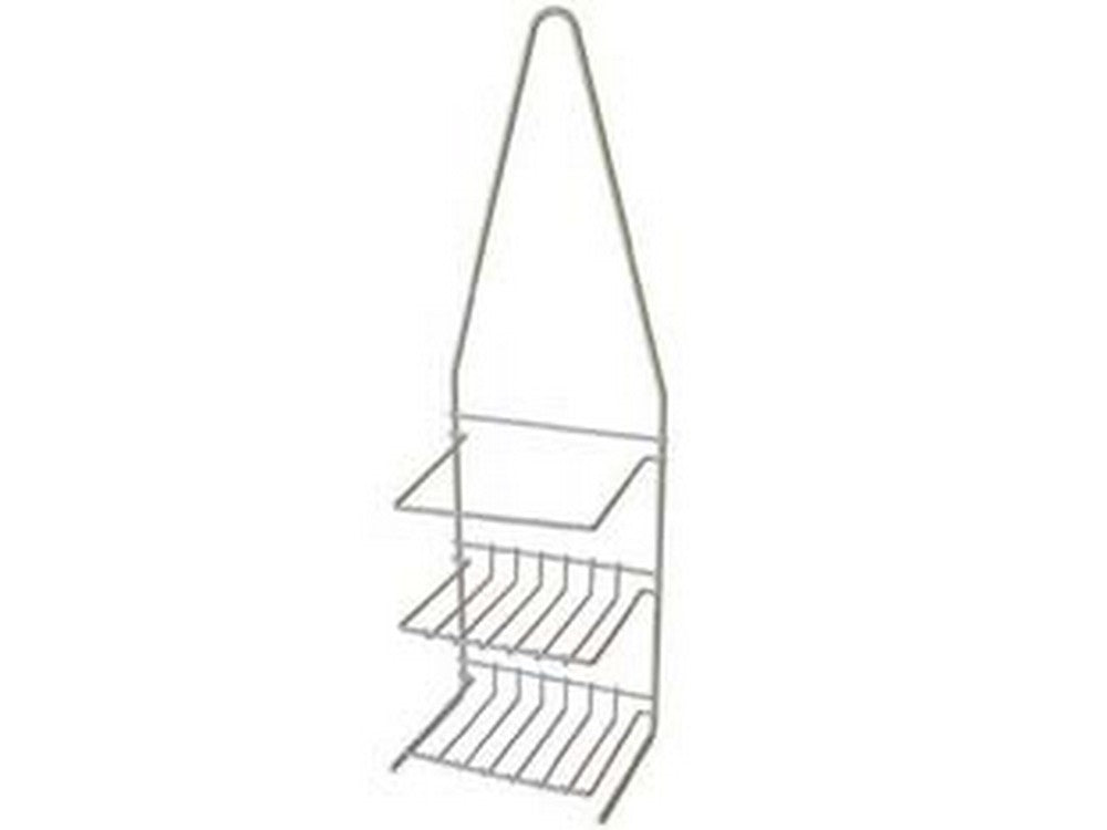 supporto a 2 piani per doccia ellipse - cm.14x10x45 fer333412