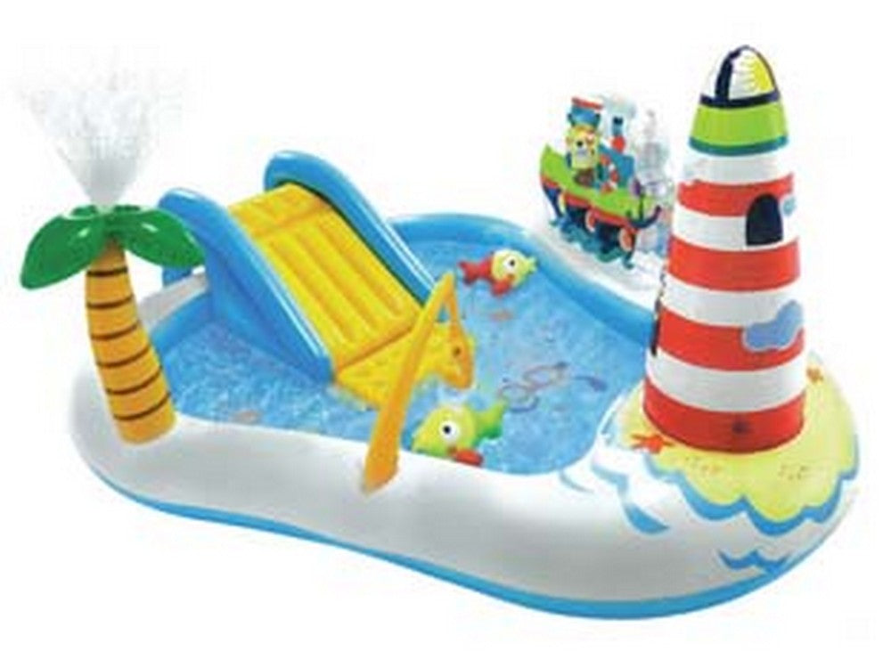 piscina gonfiabile "fishing fun play center" +3 anni - cm.218x188x99h. - peso kg.4,35 (57162) fer336727