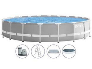 piscina "prism frame" rotonda con telaio portante con pompa cm.610x132h. - capacit? lt.32695 - peso kg.117,8 (26756) fer336802