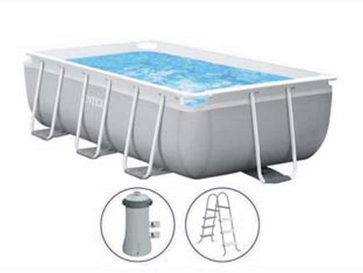 piscina "prism frame" rettang. con tel.portante con pompa cm.300x175x80h. - capacit? lt.3539 - peso kg.48,3 (26784) fer336826