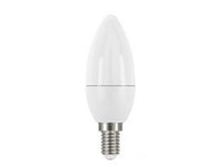 5pz lampada led oliva opale e14 - 7.5w - 6500?k fredda - 806 lm - 280? - 38x110h fer339476