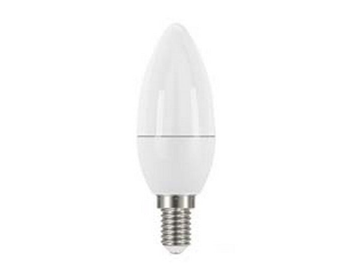 5pz lampada led oliva opale e14 - 7.5w - 6500?k fredda - 806 lm - 280? - 38x110h fer339476