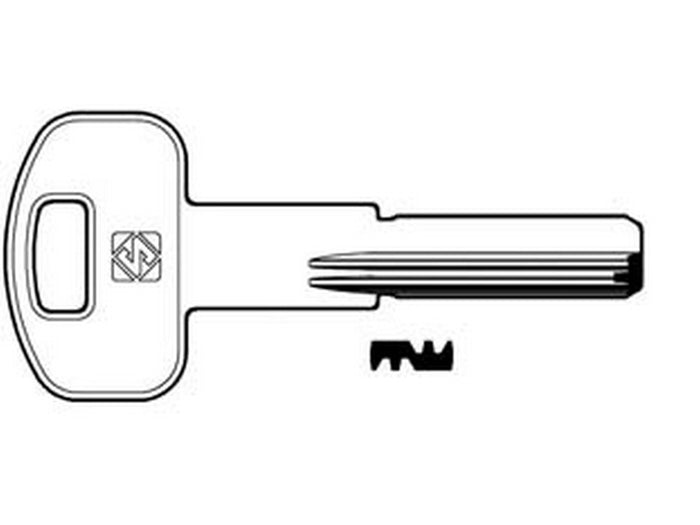 5pz chiavi punzonate per cilindri ibfm 6 spine ibf2r - ibf2r fer348058