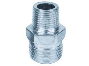 10pz niples ridotto esagonale maschio in ghisa zincata - m 1 1/2" m 1" fer350686