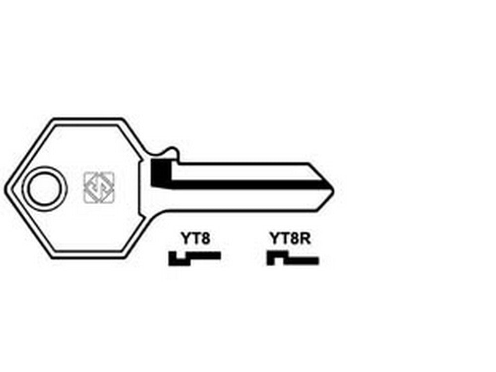 10pz chiavi per cilindri yeti - yt8 dx fer361934