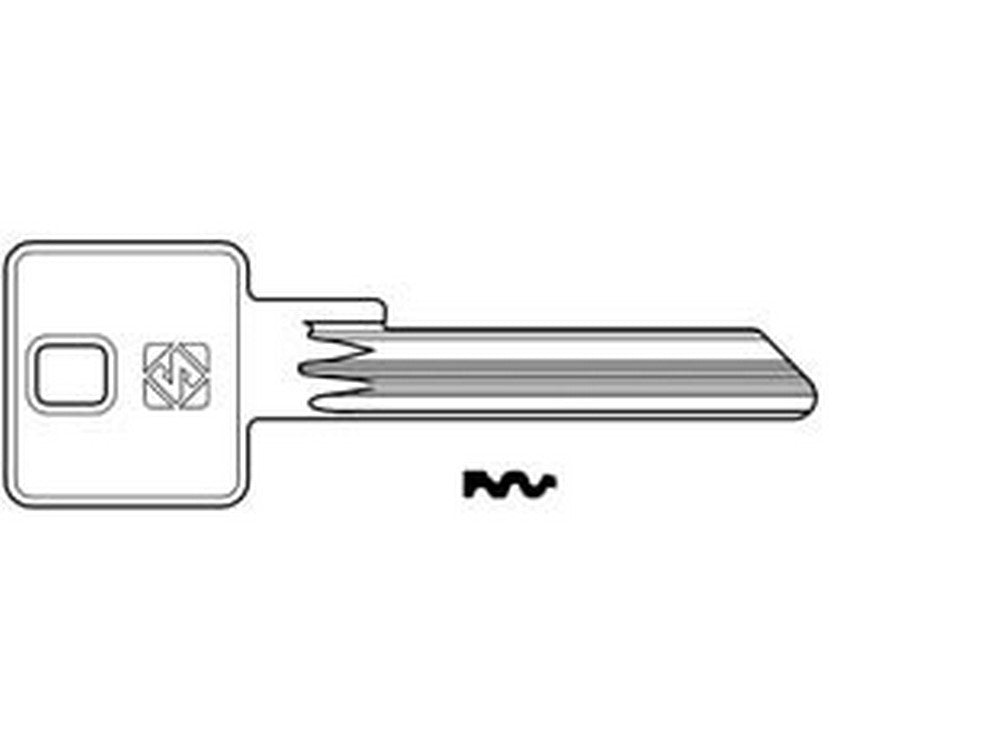 5pz chiavi per cilindri potent 6 spine grandi pt8 - pt8 fer362047