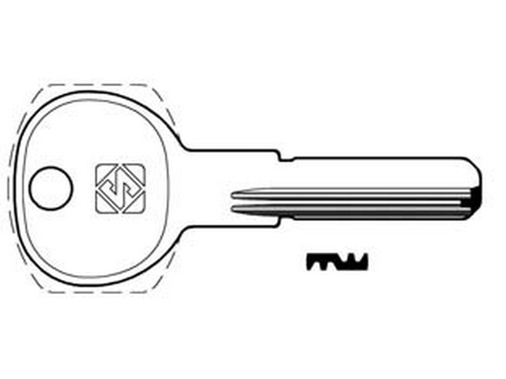 5pz chiavi punzonate per cilindri gp 7 spine gpi1 - gpi1 cod:ferx.fer363785