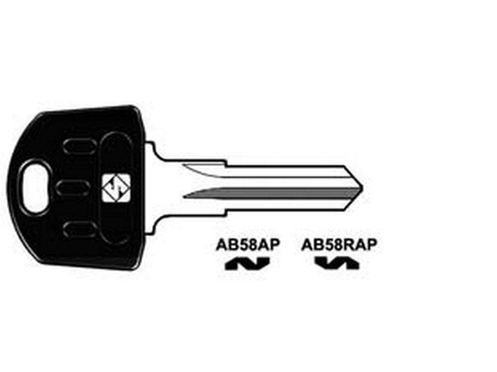 5pz chiavi per cilindri abus 5 spine piccole - ab58rap sx cod:ferx.fer367387