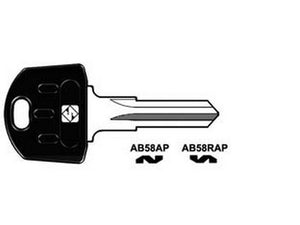 5pz chiavi per cilindri abus 5 spine piccole - ab58rap sx cod:ferx.fer367387