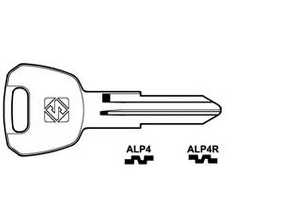 10pz chiavi per cilindri alpha 5 spine piccole - alp4r sx fer348188