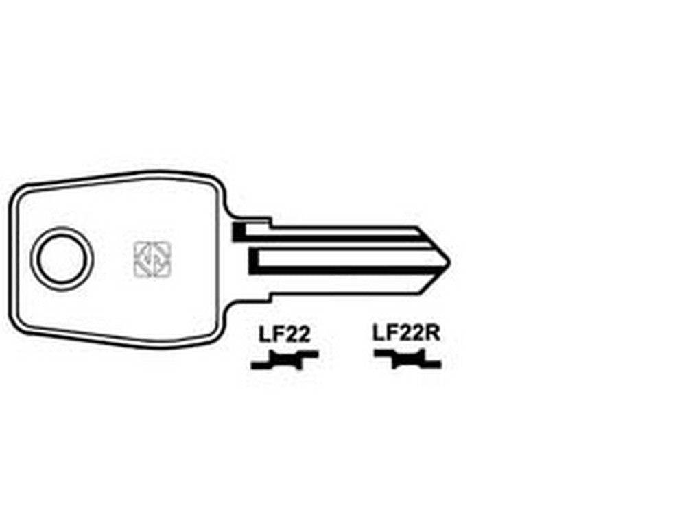 10pz chiavi per cilindri l&f 5 spine piccole - lf22r sx fer368285