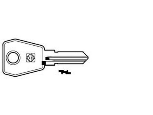 10pz chiavi per cilindri l&f 4 spine grandi lf61r - lf61r sx fer368308