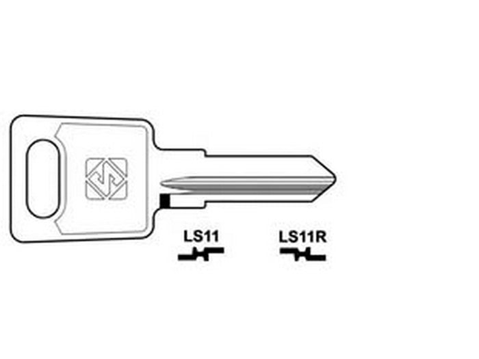 5pz chiavi per cilindri las 6 spine piccole - ls11r sx fer368322