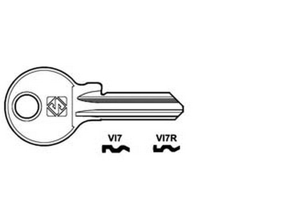 10pz chiavi per cilindri viro 5 spine piccole - vi7r sx fer188104